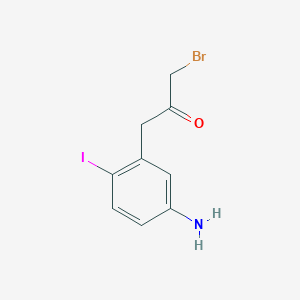 1-(5-Amino-2-iodophenyl)-3-bromopropan-2-one