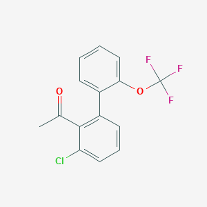 1-(3-Chloro-2'-(trifluoromethoxy)biphenyl-2-yl)-ethanone