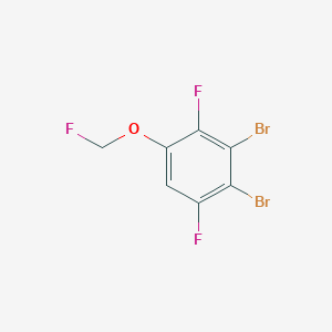 1,2-Dibromo-3,6-difluoro-4-(fluoromethoxy)benzene