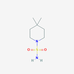 molecular formula C7H16N2O2S B14064845 4,4-Dimethylpiperidine-1-sulfonamide CAS No. 4109-01-7