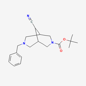 7-Benzyl-9-cyano-3,7-diaza-bicyclo[3.3.1]nonane-3-carboxylic acid tert-butyl ester