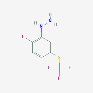 1-(2-Fluoro-5-(trifluoromethylthio)phenyl)hydrazine