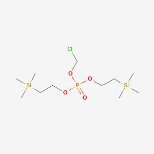 molecular formula C11H28ClO4PSi2 B1406488 氯甲基双(2-(三甲基硅基)乙基)磷酸酯 CAS No. 1234692-55-7