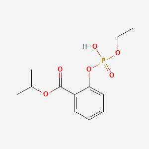 Benzoic acid, 2-((ethoxyhydroxyphosphinyl)oxy)-, 1-methylethyl ester