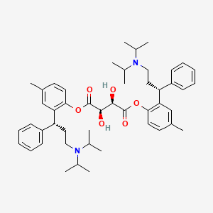 bis[2-[(1R)-3-[di(propan-2-yl)amino]-1-phenylpropyl]-4-methylphenyl] (2R,3R)-2,3-dihydroxybutanedioate