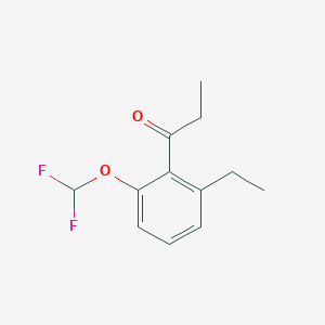 1-(2-(Difluoromethoxy)-6-ethylphenyl)propan-1-one