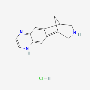 molecular formula C13H14ClN3 B14064979 6,7,8,9-Tetrahydro-1H-6,10-methanoazepino[4,5-g]quinoxaline hydrochloride 