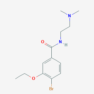 molecular formula C13H19BrN2O2 B1406498 4-溴-N-[2-(二甲氨基)乙基]-3-乙氧基苯甲酰胺 CAS No. 1403330-23-3