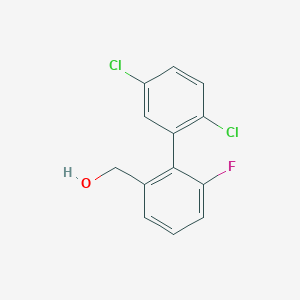 molecular formula C13H9Cl2FO B14064983 (2',5'-Dichloro-6-fluoro-biphenyl-2-yl)-methanol 