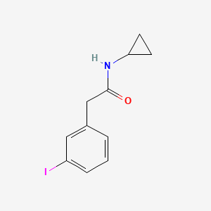 molecular formula C11H12INO B1406499 N-Cyclopropyl-2-(3-iodophenyl)acetamide CAS No. 1609678-45-6