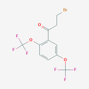 1-(2,5-Bis(trifluoromethoxy)phenyl)-3-bromopropan-1-one