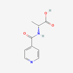 molecular formula C9H10N2O3 B14065026 (2R)-2-(Isonicotinoylamino)propanoic acid 