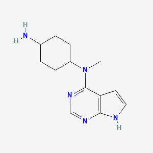 trans-N1-Methyl-N1-7H-pyrrolo[2,3-d]pyrimidin-4-yl-1,4-cyclohexanediamine