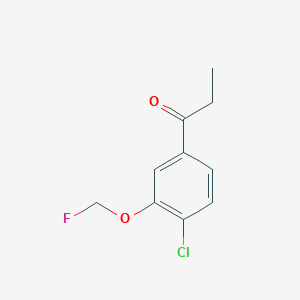 1-(4-Chloro-3-(fluoromethoxy)phenyl)propan-1-one