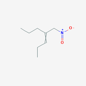 molecular formula C8H15NO2 B14065102 4-(Nitromethyl)hept-3-ene CAS No. 101024-80-0