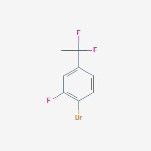 molecular formula C8H6BrF3 B1406512 1-溴-4-(1,1-二氟乙基)-2-氟苯 CAS No. 1628808-31-0