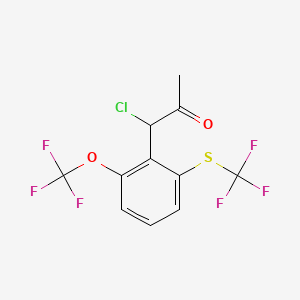 1-Chloro-1-(2-(trifluoromethoxy)-6-(trifluoromethylthio)phenyl)propan-2-one