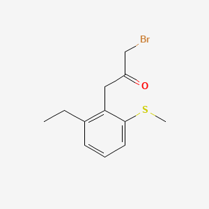 1-Bromo-3-(2-ethyl-6-(methylthio)phenyl)propan-2-one