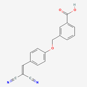 3-{[4-(2,2-Dicyanoethenyl)phenoxy]methyl}benzoic acid