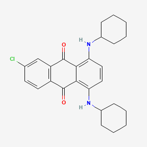 6-Chloro-1,4-bis(cyclohexylamino)anthracene-9,10-dione