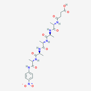 molecular formula C25H35N7O10 B1406527 Suc-ala-ala-ala-ala-ala-pna CAS No. 61043-68-3