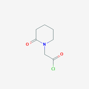 molecular formula C7H10ClNO2 B1406529 (2-Oxopiperidin-1-yl)acetyl chloride CAS No. 1706431-22-2