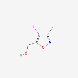 molecular formula C5H6INO2 B1406534 (4-碘-3-甲基异噁唑-5-基)甲醇 CAS No. 1380519-89-0