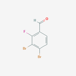 molecular formula C7H3Br2FO B1406543 3,4-Dibromo-2-fluorobenzaldehyde CAS No. 1804931-57-4