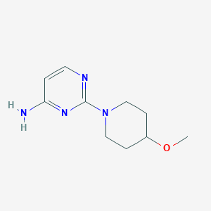 molecular formula C10H16N4O B1406552 2-(4-Methoxypiperidin-1-yl)pyrimidin-4-amine CAS No. 1602075-12-6