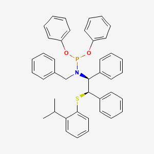 Diphenyl benzyl((1S,2R)-2-((2-isopropylphenyl)thio)-1,2-diphenylethyl)phosphoramidite