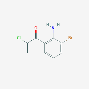 1-(2-Amino-3-bromophenyl)-2-chloropropan-1-one