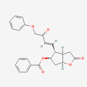 (3aR,4R,5R,6aS)-2-oxo-4-((E)-3-oxo-4-phenoxybut-1-en-1-yl)hexahydro-2H-cyclopenta[b]furan-5-yl benzoate