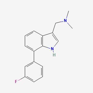 (7-(3-Fluorophenyl)-1H-indol-3-yl)-N,N-dimethylmethanamine