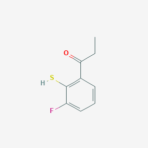 1-(3-Fluoro-2-mercaptophenyl)propan-1-one