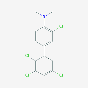 [2-Chloro-4-(2,3,5-trichlorocyclohexa-2,4-dienyl)-phenyl]-dimethyl-amine