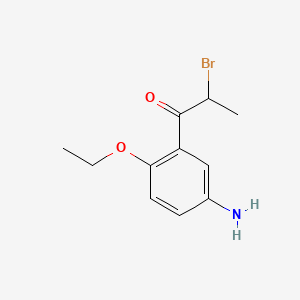 1-(5-Amino-2-ethoxyphenyl)-2-bromopropan-1-one