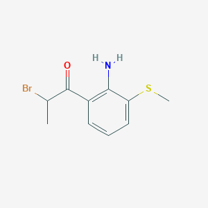 1-(2-Amino-3-(methylthio)phenyl)-2-bromopropan-1-one