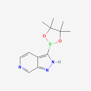 3-(4,4,5,5-Tetramethyl-1,3,2-dioxaborolan-2-YL)-1H-pyrazolo[3,4-C]pyridine