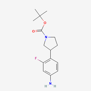 tert-Butyl 3-(4-amino-2-fluorophenyl)pyrrolidine-1-carboxylate