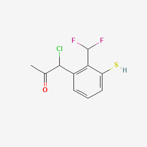 1-Chloro-1-(2-(difluoromethyl)-3-mercaptophenyl)propan-2-one