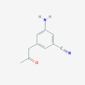 1-(3-Amino-5-cyanophenyl)propan-2-one