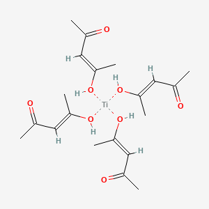 molecular formula C20H32O8Ti B1406584 Titanacetylacetonat tiaca 95 CAS No. 97281-09-9