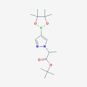 2-[4-(4,4,5,5-Tetramethyl-[1,3,2]dioxaborolan-2-yl)-pyrazol-1-yl]-propionic acid tert-butyl ester