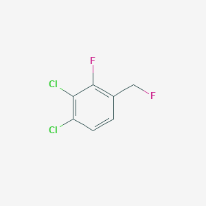 molecular formula C7H4Cl2F2 B14065896 1,2-Dichloro-3-fluoro-4-(fluoromethyl)benzene 