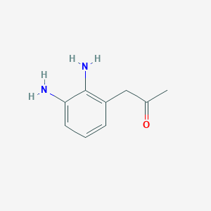 molecular formula C9H12N2O B14065898 1-(2,3-Diaminophenyl)propan-2-one 