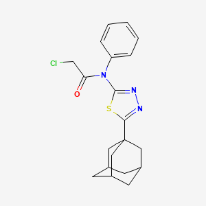 N-[5-(1-Adamantyl)-1,3,4-thiadiazol-2-yl]-2-chloro-N-phenylacetamide