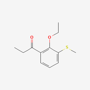 1-(2-Ethoxy-3-(methylthio)phenyl)propan-1-one