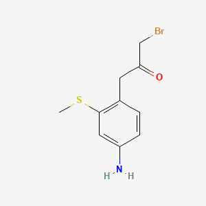 1-(4-Amino-2-(methylthio)phenyl)-3-bromopropan-2-one