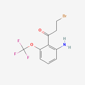 1-(2-Amino-6-(trifluoromethoxy)phenyl)-3-bromopropan-1-one