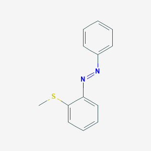 molecular formula C13H12N2S B14066010 (E)-1-[2-(Methylsulfanyl)phenyl]-2-phenyldiazene CAS No. 101418-85-3